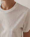 BASERANGE Classic Bamboo Fiber and Cotton Slim Fit T-shirt Series Collection Round Neck Bottoming Shirt France BAS-TOCT-CO-000-UNDYED